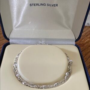 Elegant Sterling Silver Bracelet